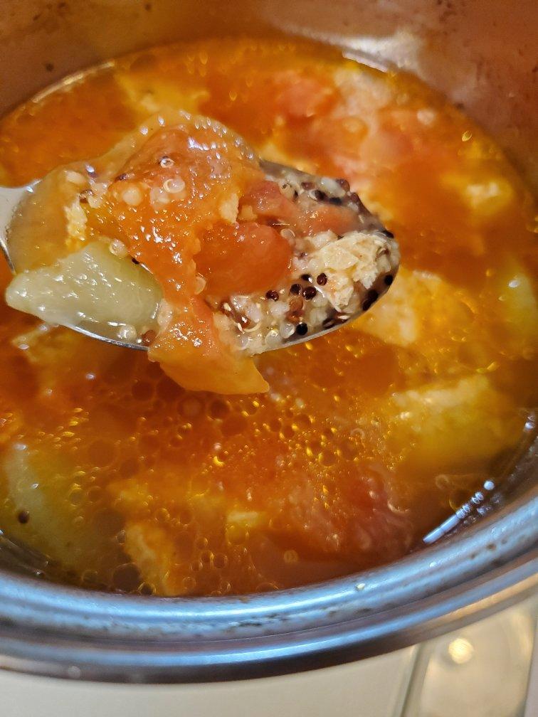 番茄冻豆腐烧丝瓜