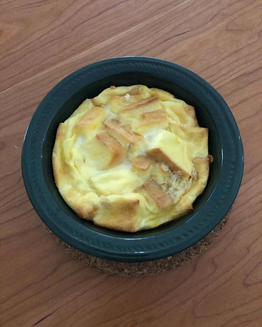 牛奶吐司鸡蛋布丁（失败吐司的归处）