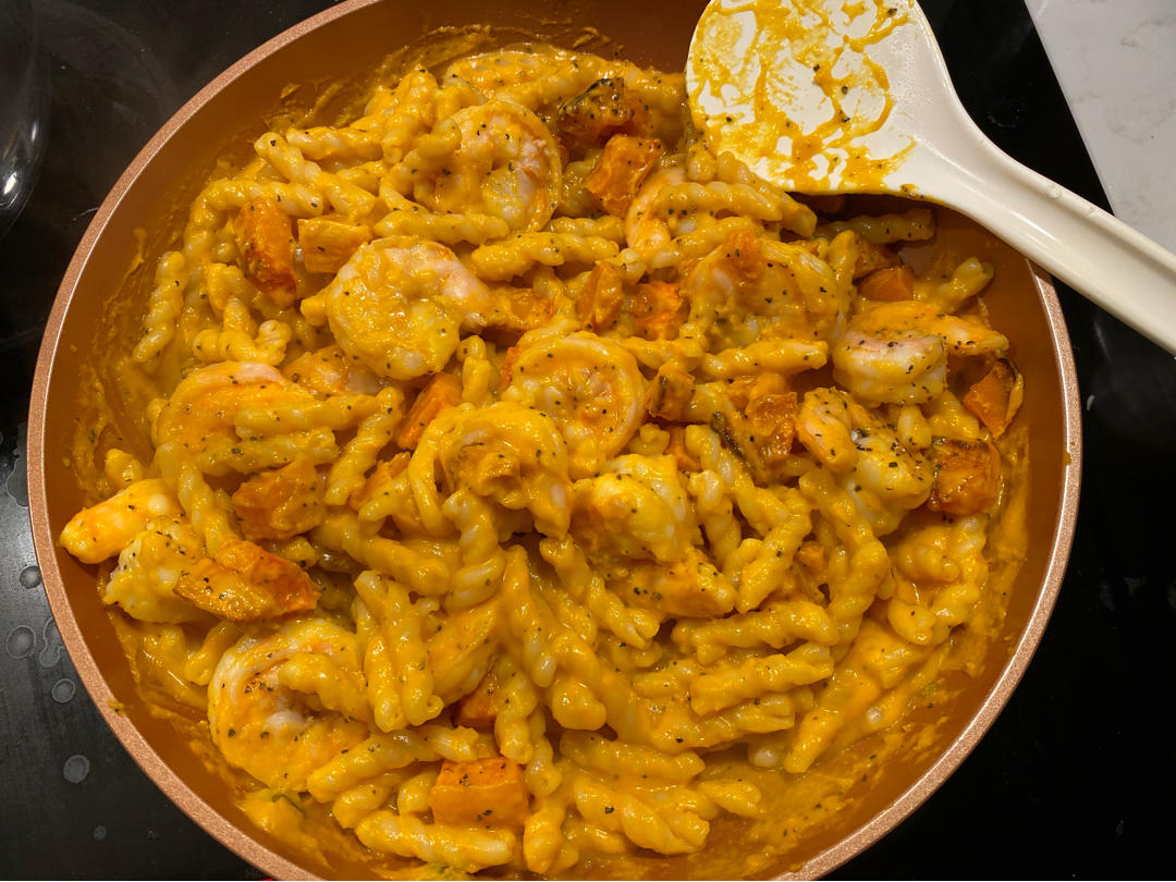 超好吃的奶油南瓜意面butternut squash pasta