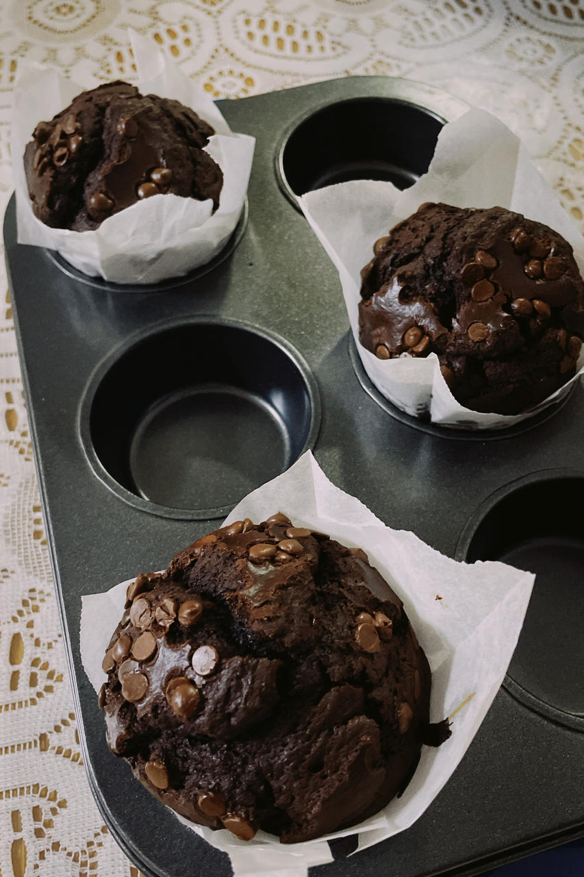 在家做巧克力蘑菇头麦芬蛋糕🍫