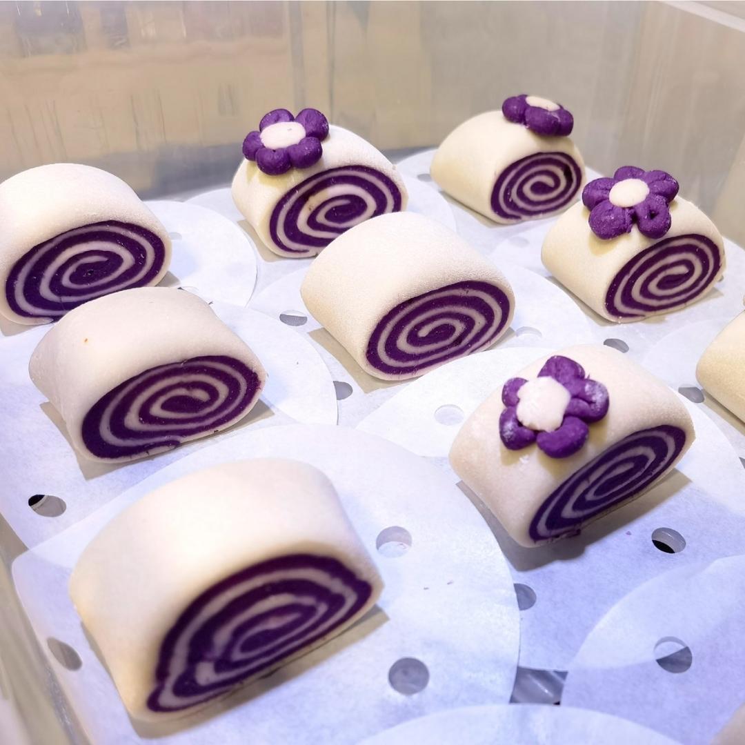 颜值担当：紫薯双色馒头