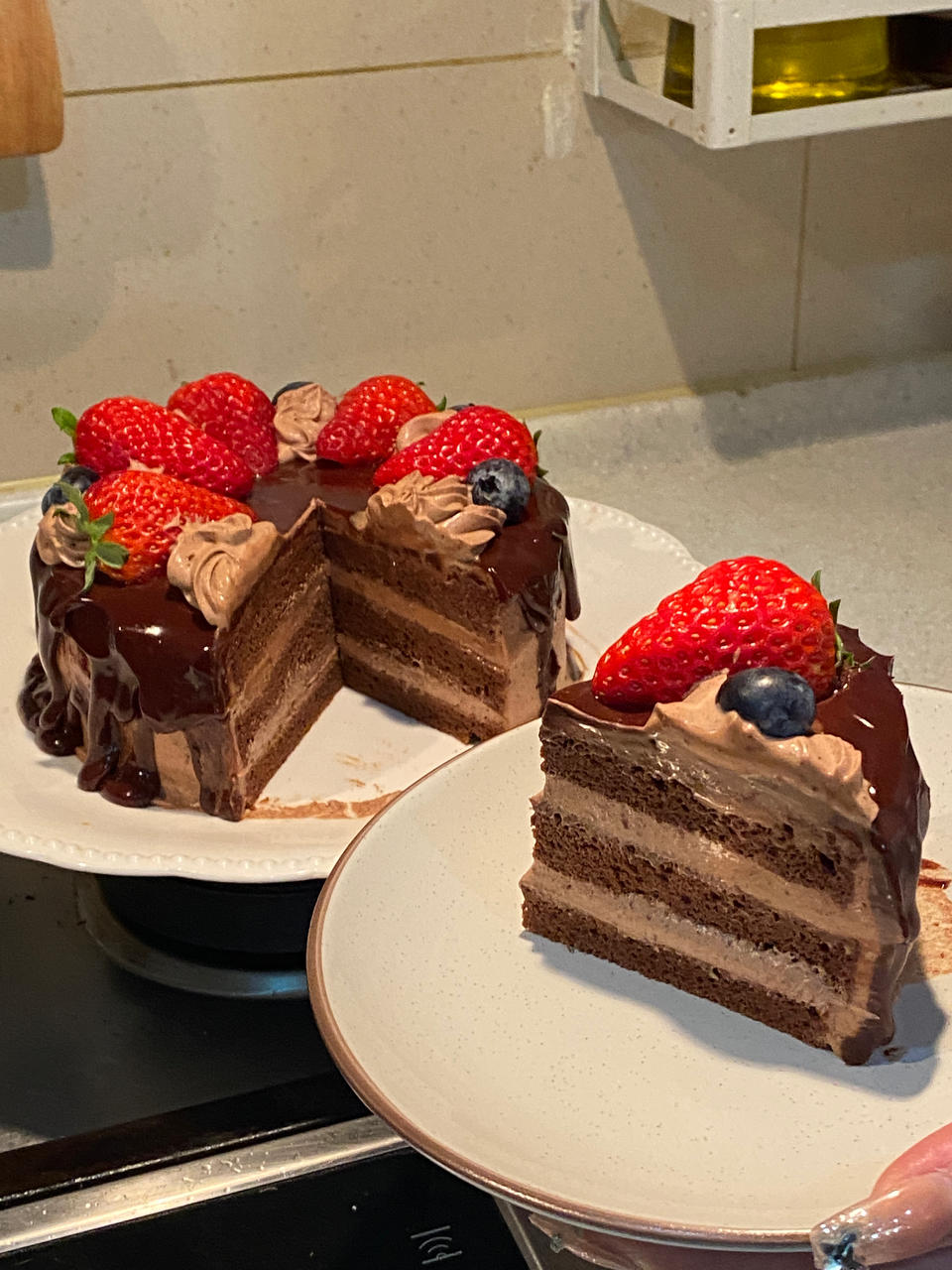 （视频菜谱）滴落巧克力蛋糕