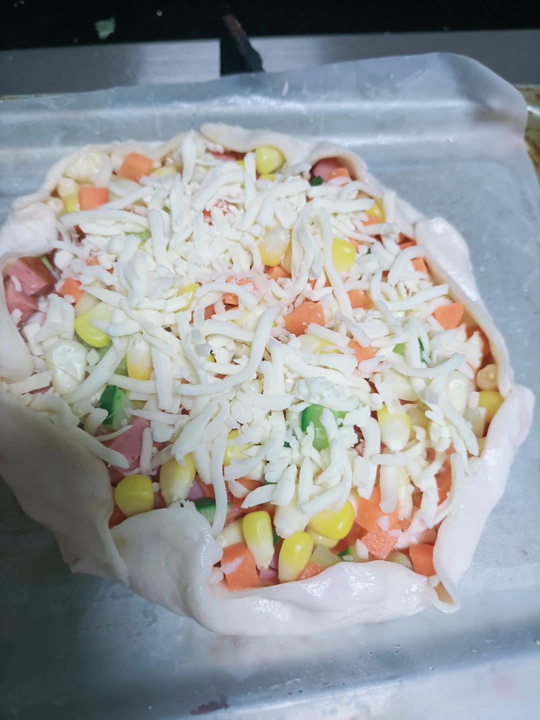 手抓饼披萨