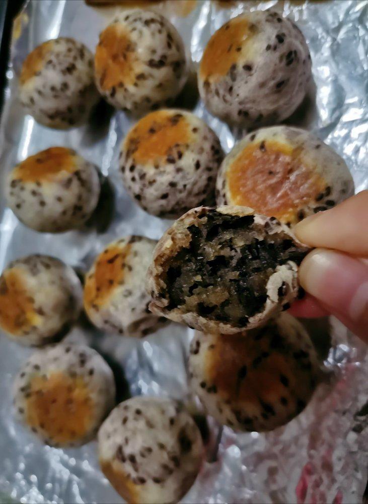 黑芝麻麻薯（木薯淀粉版）