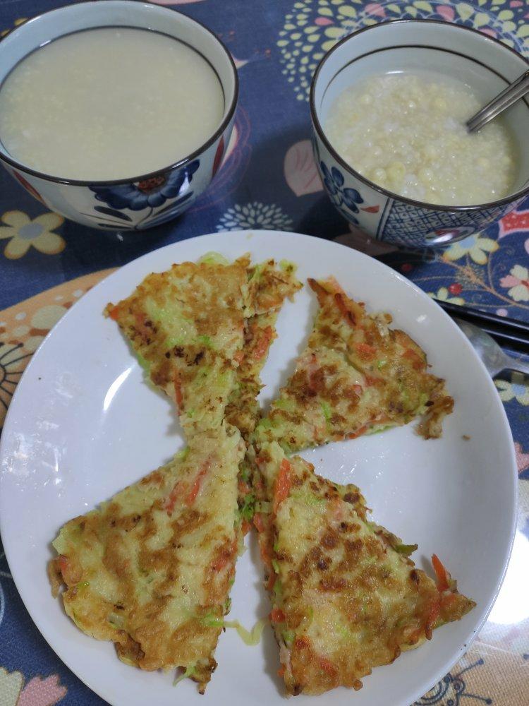 简单快手蔬菜鸡蛋煎饼