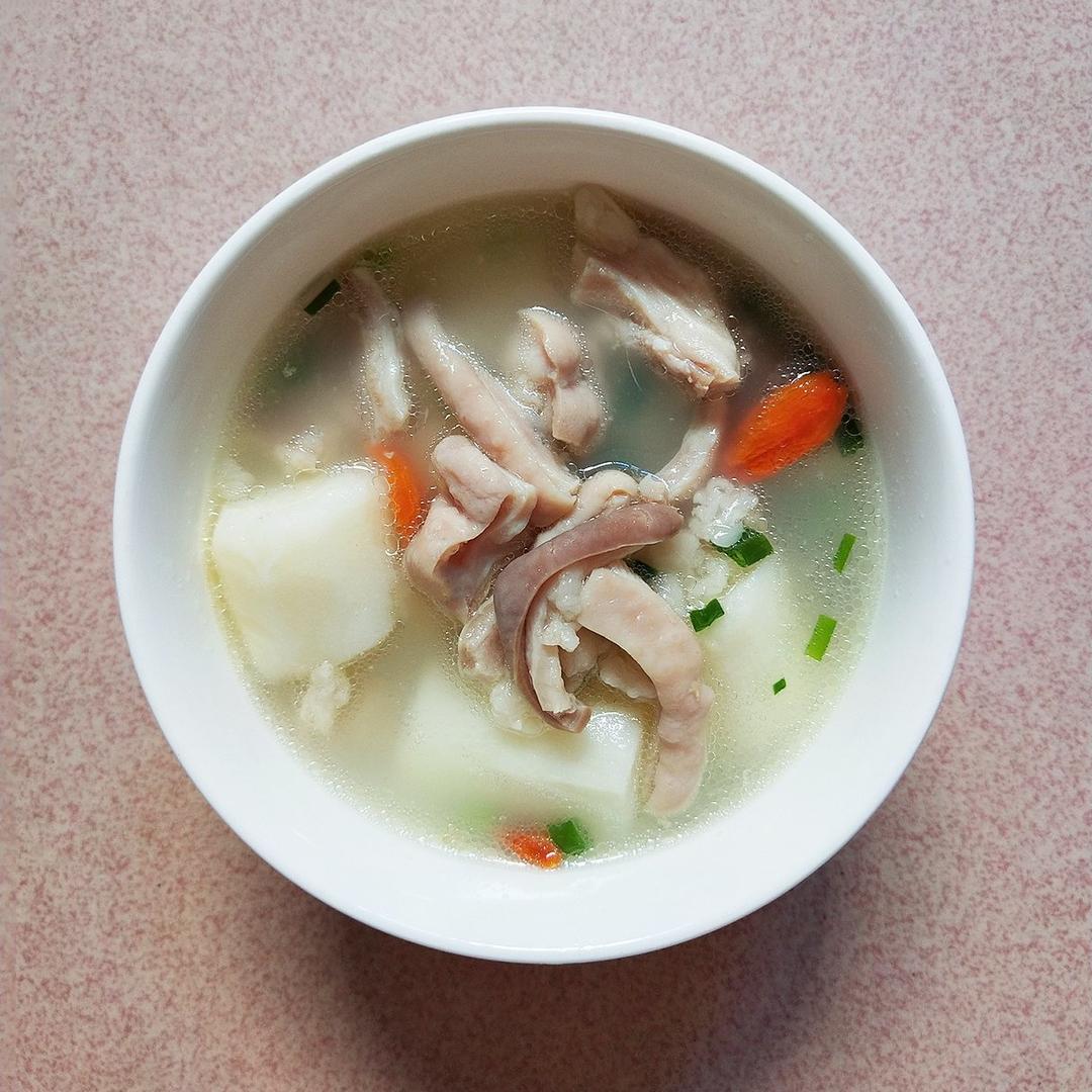 养胃山药猪肚汤、猪肚鸡汤（含猪肚清洗方法）