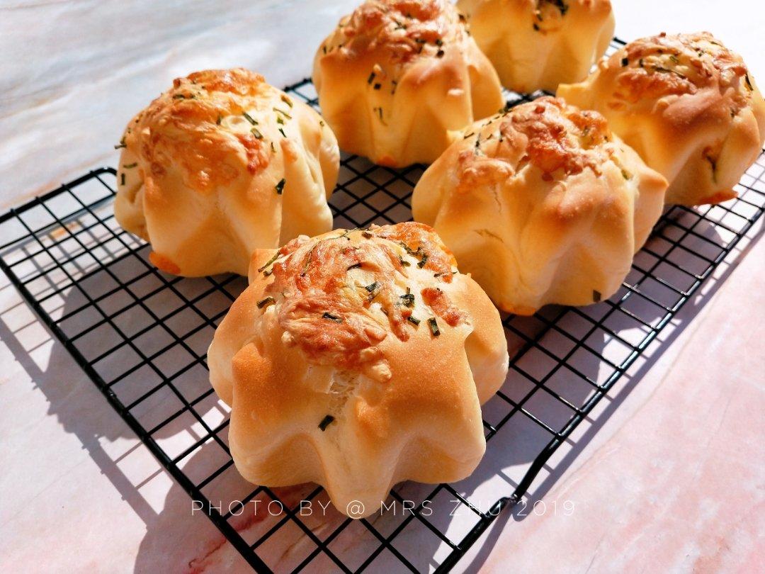 葱香肉松墨西哥面包（波兰种+烫种）