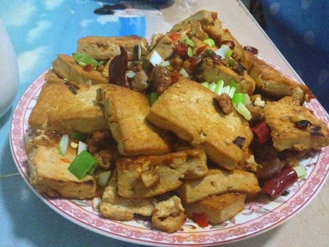 鱼香煎豆腐