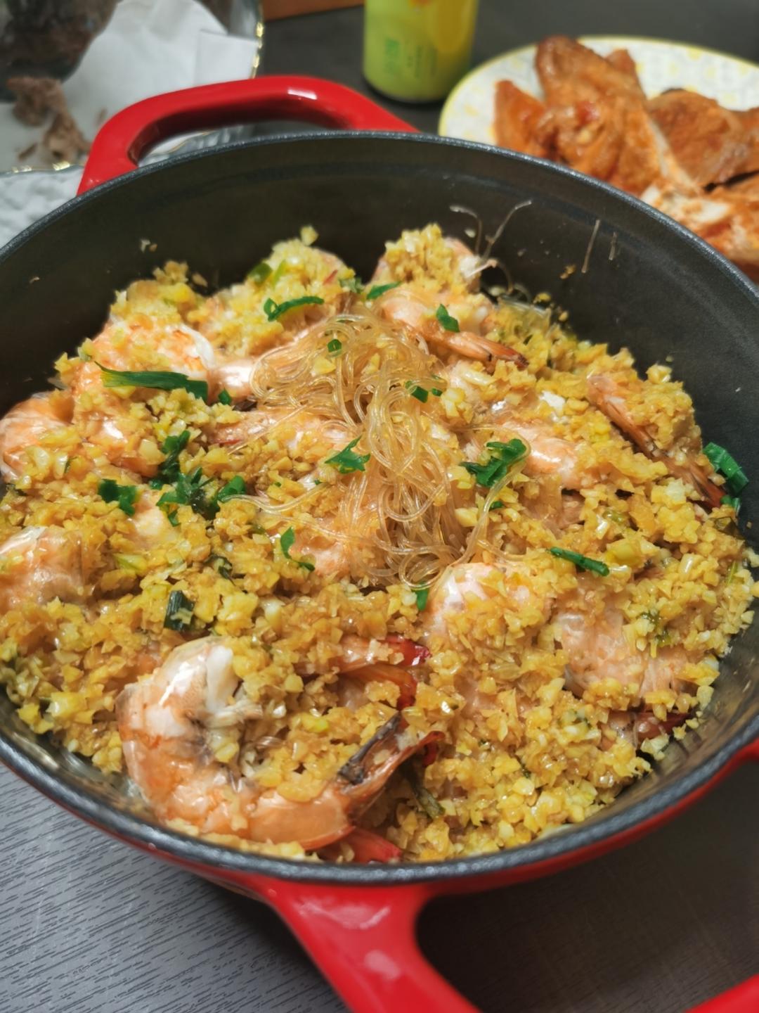 Staub铸铁锅｜10分钟快手菜｜蒜香粉丝虾煲｜100%成功