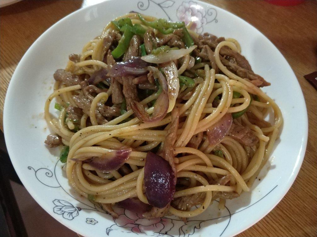 黑椒牛柳意面