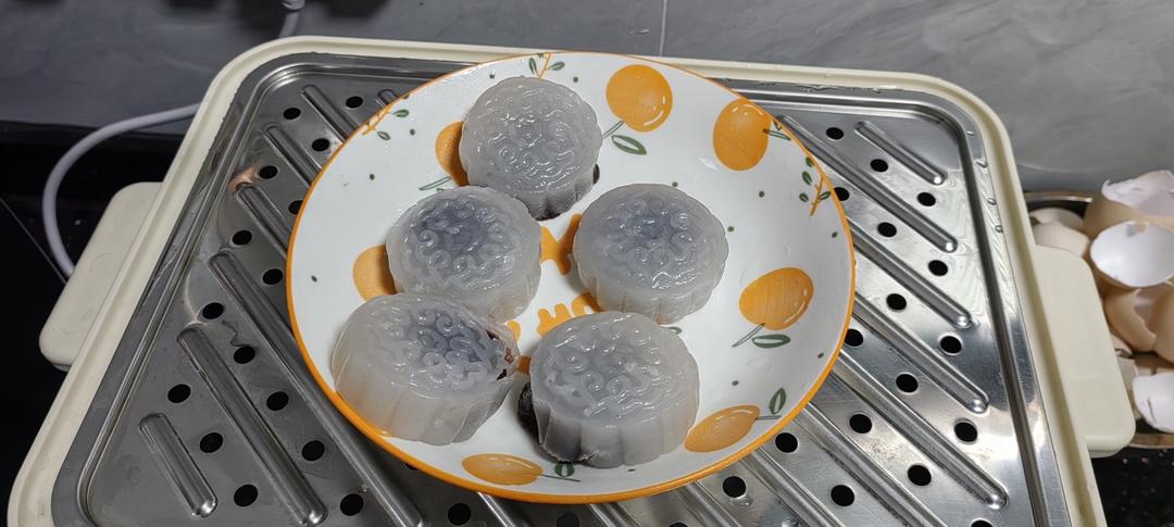 广东经典点心-豆沙水晶饼
