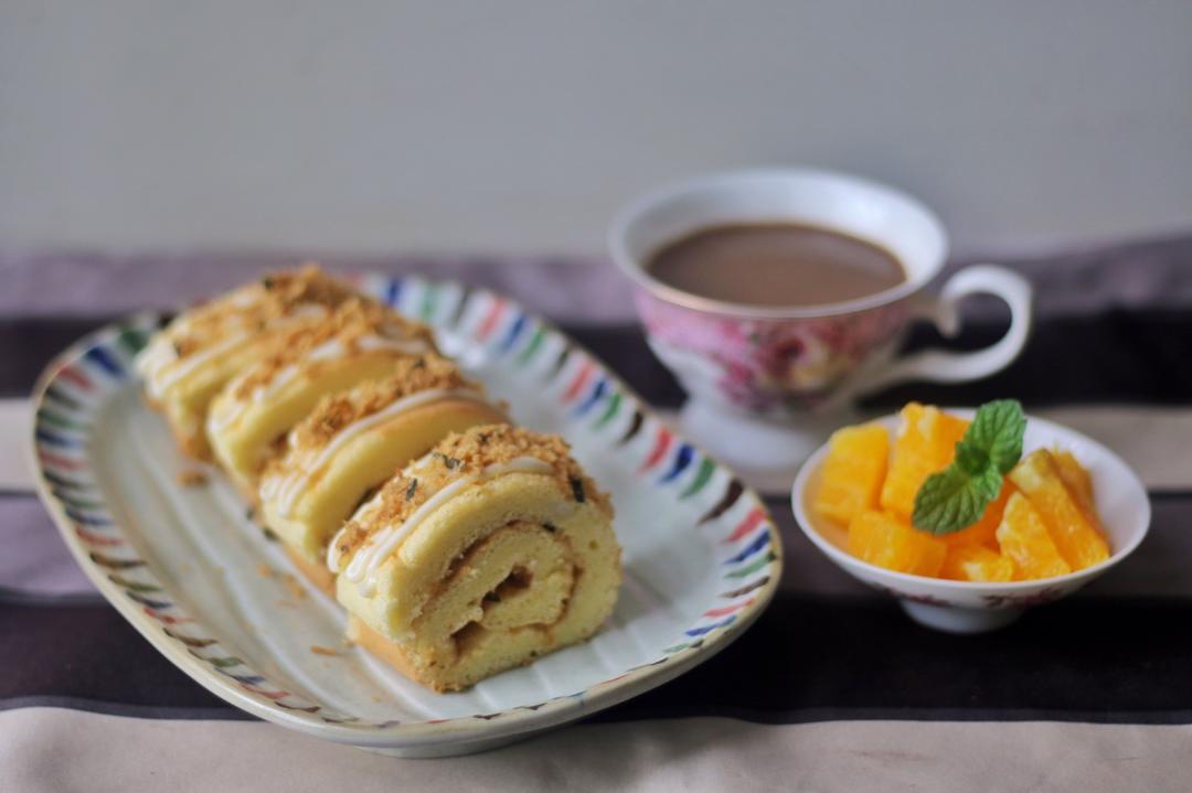 奶酪沙拉肉松蛋糕卷（奶酪与蛋糕的邂逅）