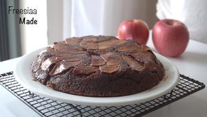 （视频食谱）黑糖苹果翻转蛋糕 Apple Upside Down Cake的做法 步骤13