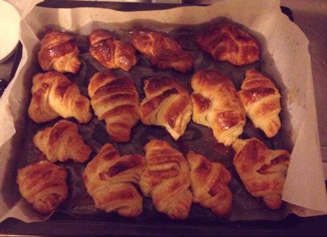 牛角面包Croissant（面包机＋手工）