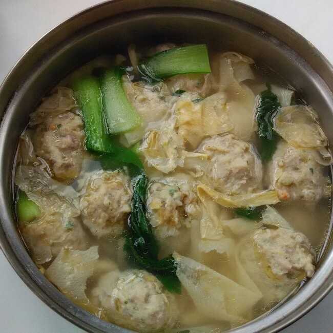 青菜肉圆汤