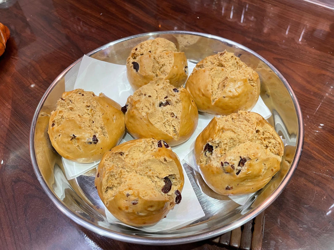 红糖开花馒头（无泡打粉）普通中筋面粉，低甜度有嚼劲