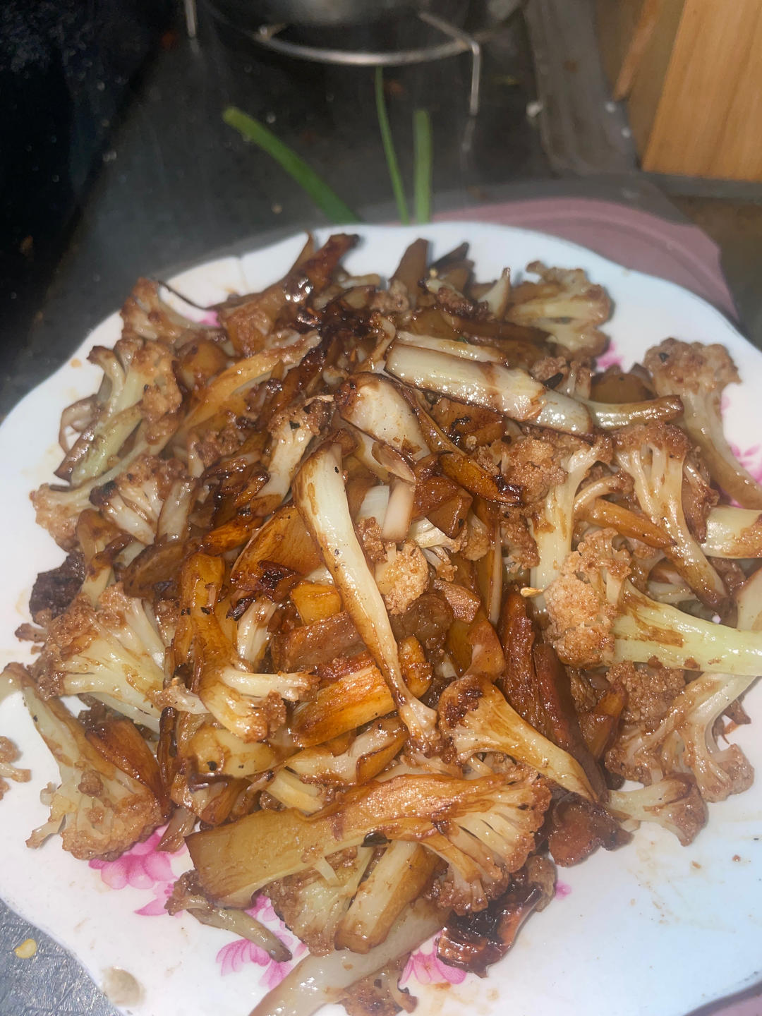老丁的私房菜-干锅花菜
