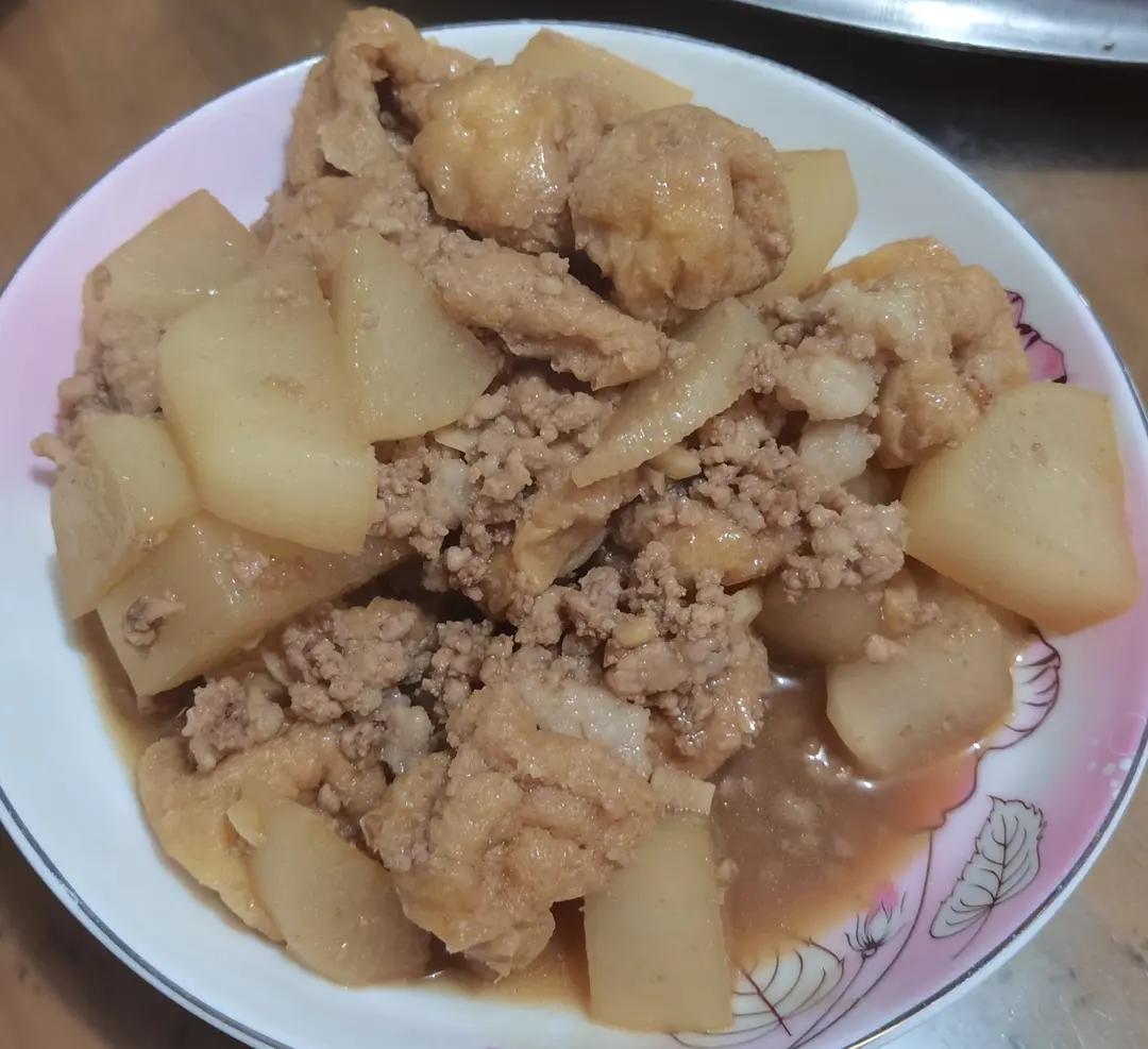 娃娃菜豆泡煲 绝了～