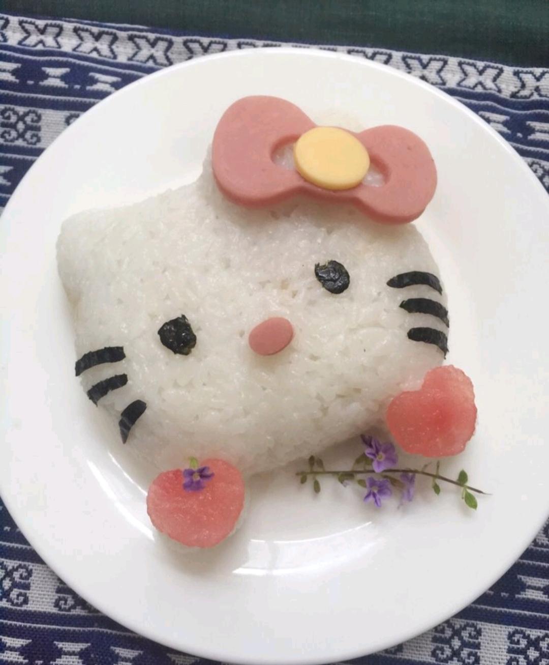 hello Kitty饭团的做法