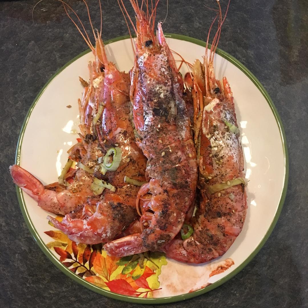 盐烤阿根廷红虾