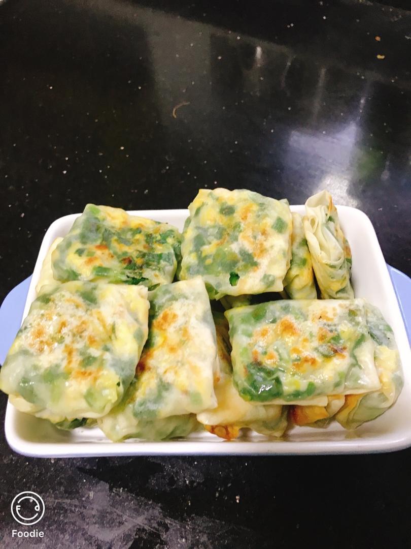 皮薄馅多的韭菜盒子