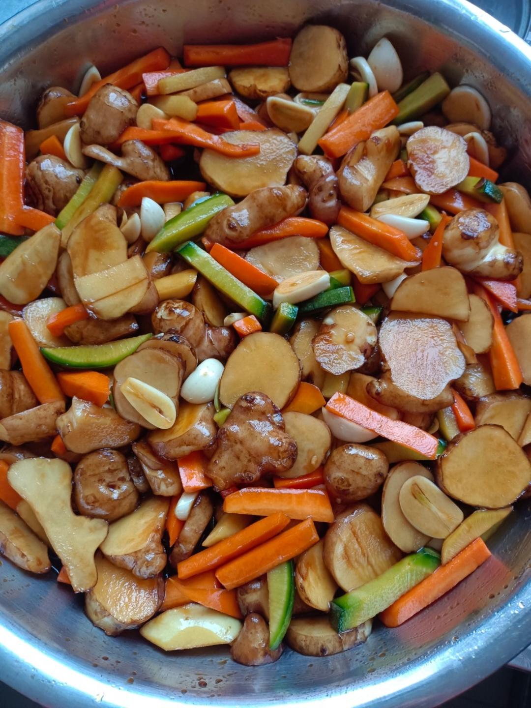 冬季香腌鬼子姜(也叫洋姜)易操作味道美