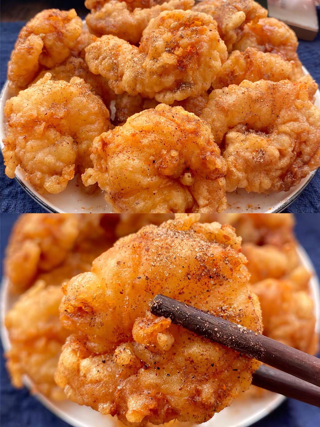 外焦里嫩的虾仁，好吃到飞起！！