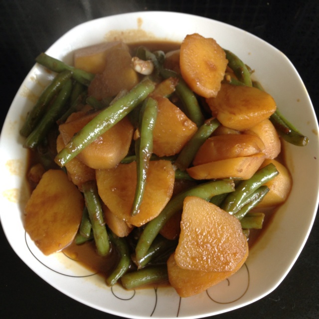 土豆炖豆角