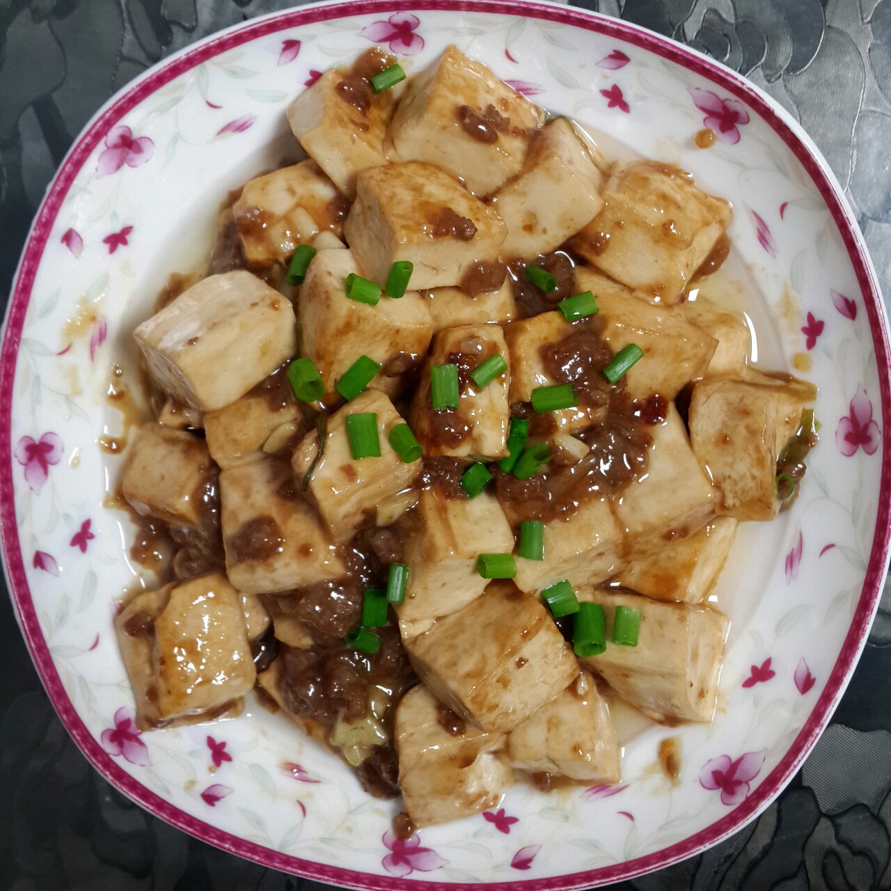红烧肉沫豆腐