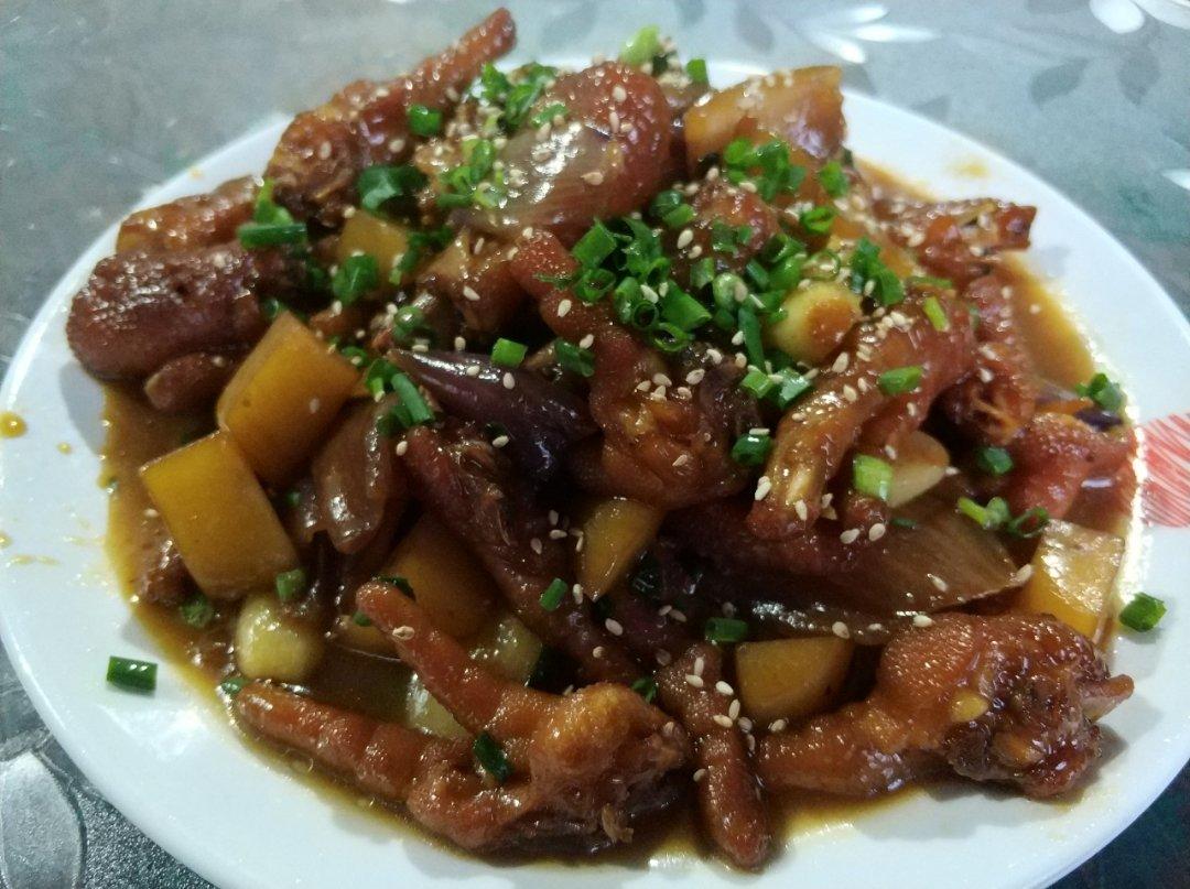 香辣烧鸡爪
