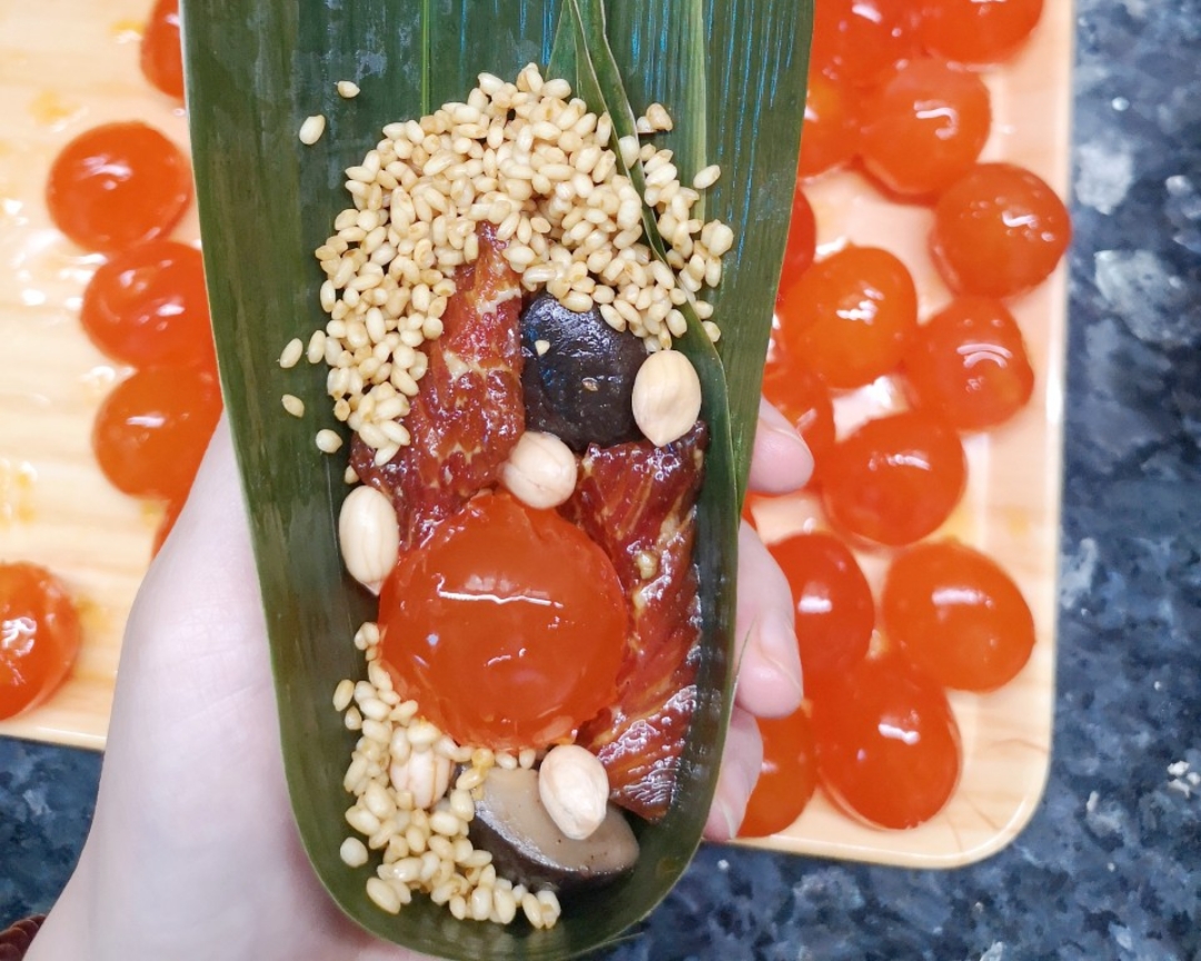香菇蛋黄🌸肉粽