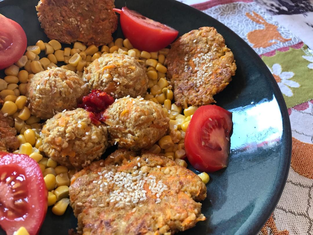 时蔬烩麦香豆腐丸子