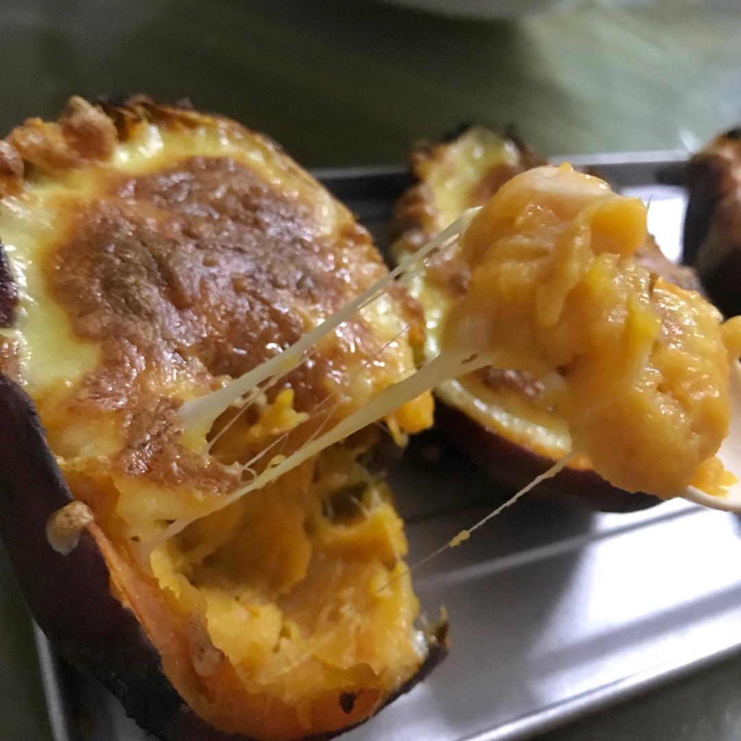 芝士奶油焗红薯