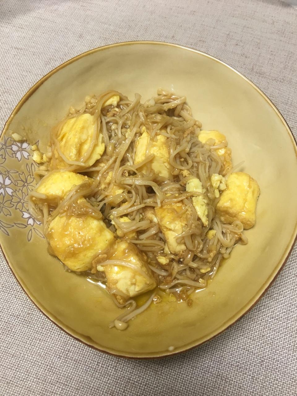 超级下饭菜--金针菇日本豆腐