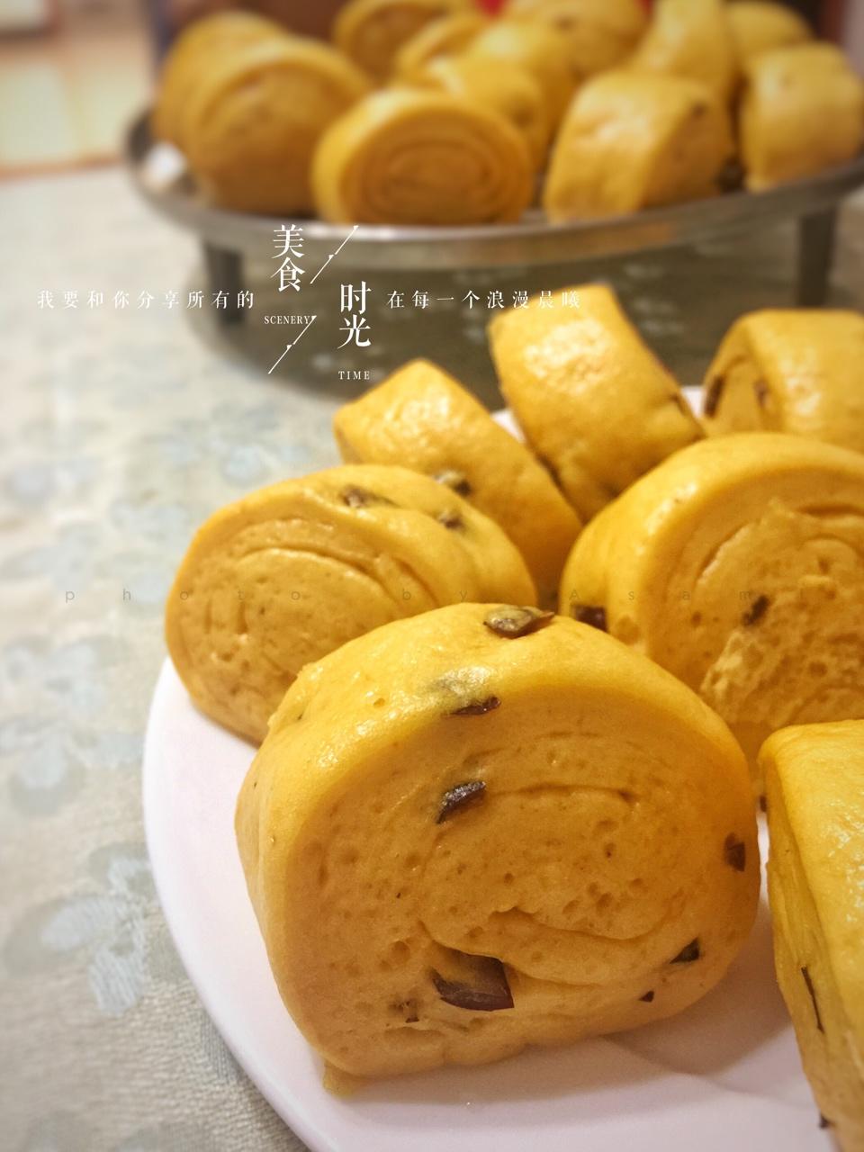 南瓜红枣卷
