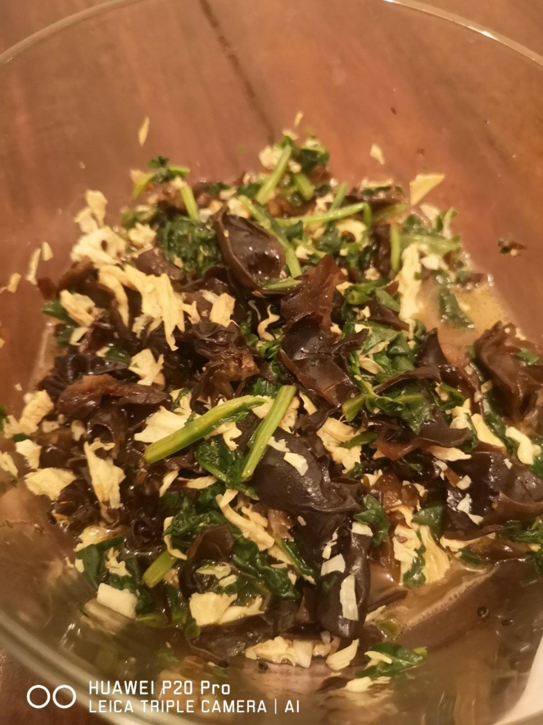 腐竹木耳大拌菜