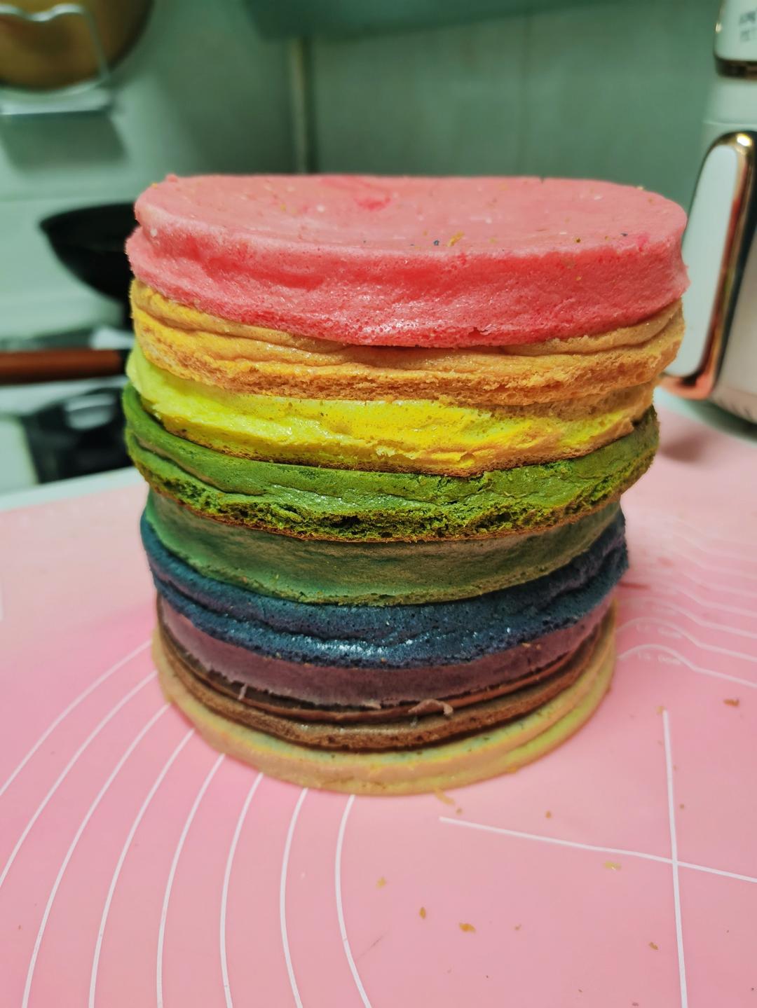 （6寸）彩虹🌈蛋糕胚（无色素）