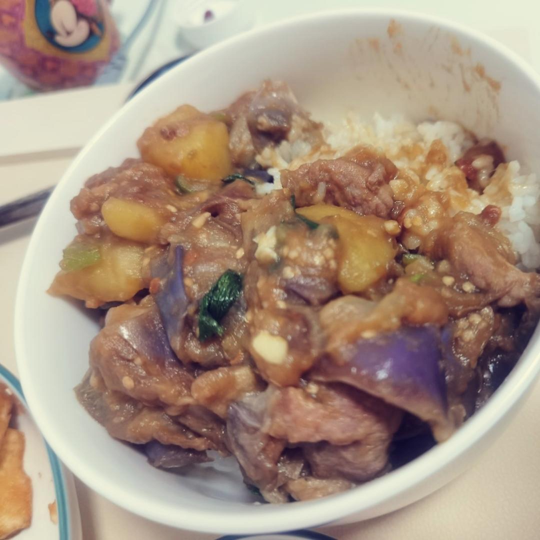 【超下饭】土豆炖茄子