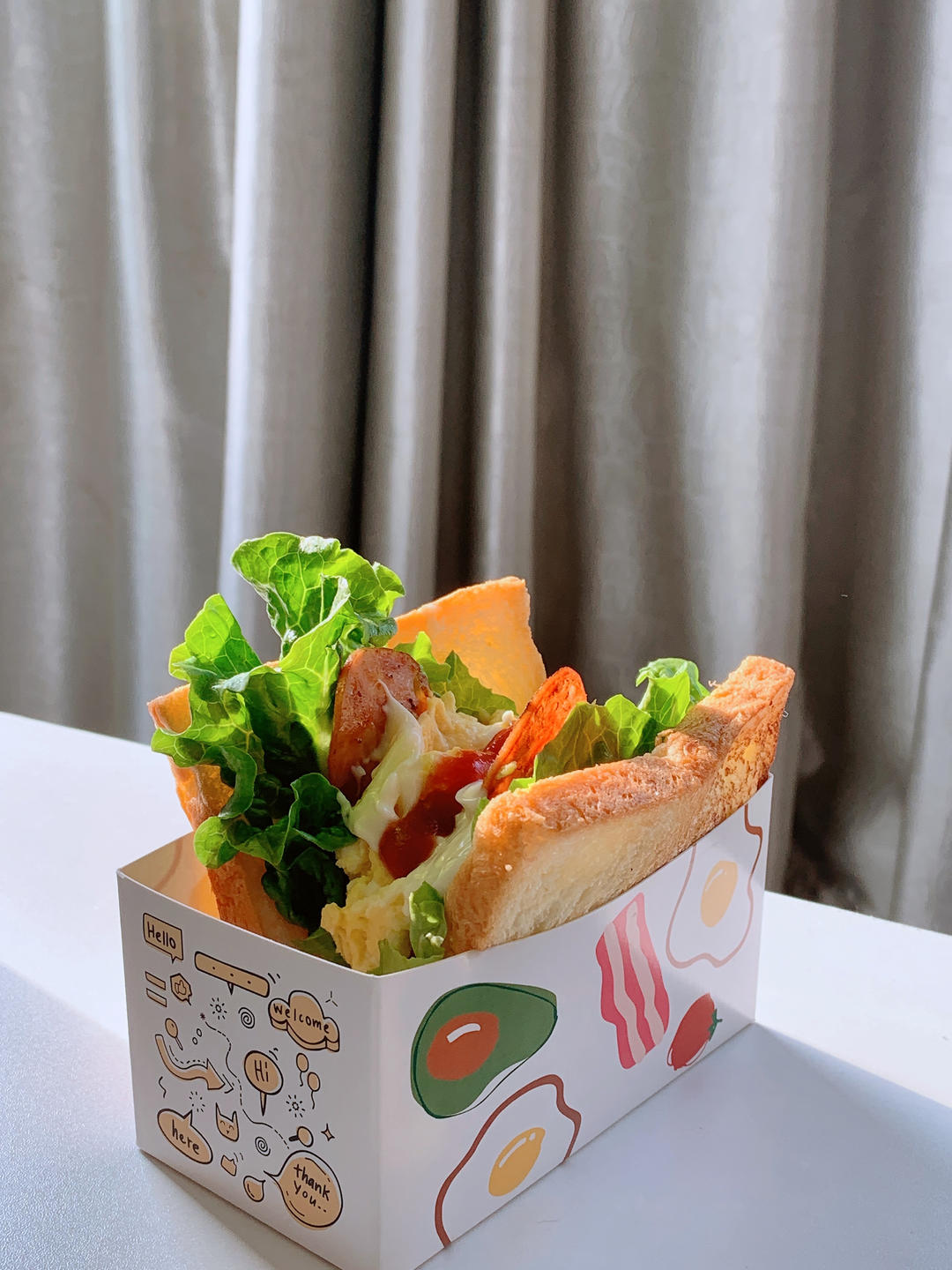 喜茶同款❗️❗️厚蛋烧吐司三明治❗️好吃到没朋友