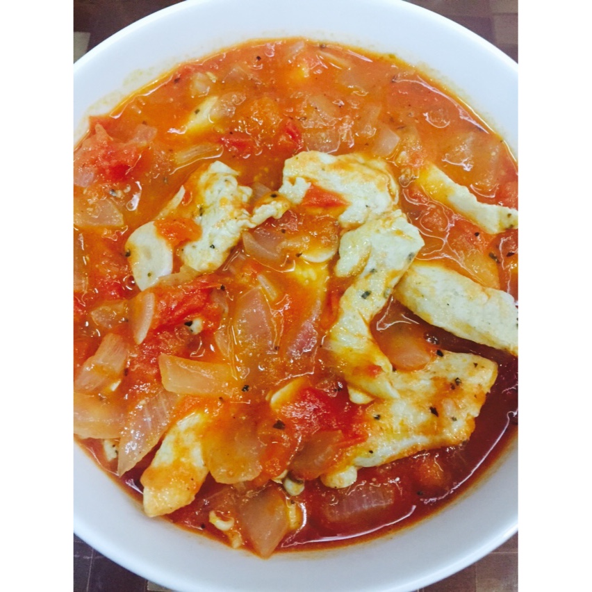 番茄炖鸡胸丨健康·三餐