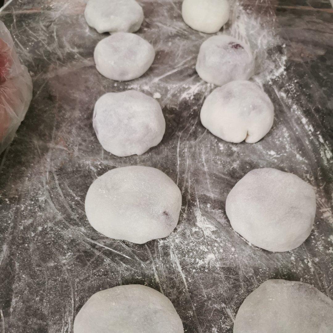 免烤箱❗️糯叽叽超好吃的紫薯香芋糯米饼