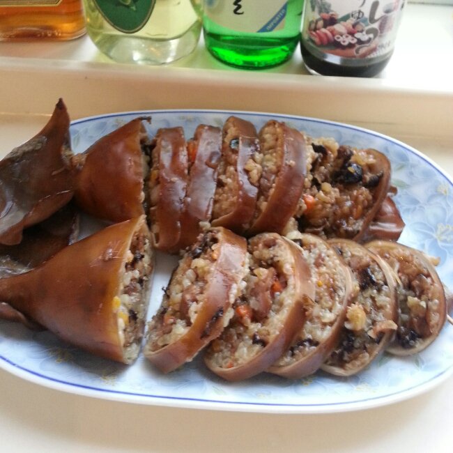 鱿鱼米肠