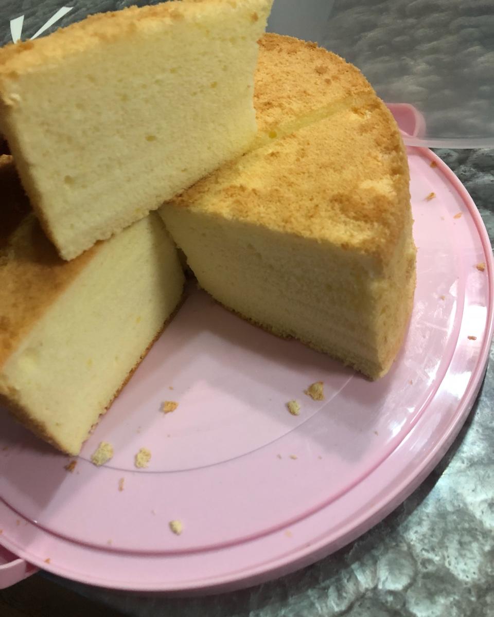 朱朱红做的戚风蛋糕8寸