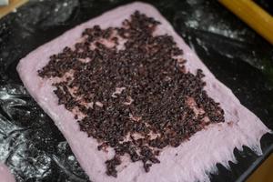椰香紫米南瓜双拼吐司🍞浓郁椰香多重馅料的做法 步骤13