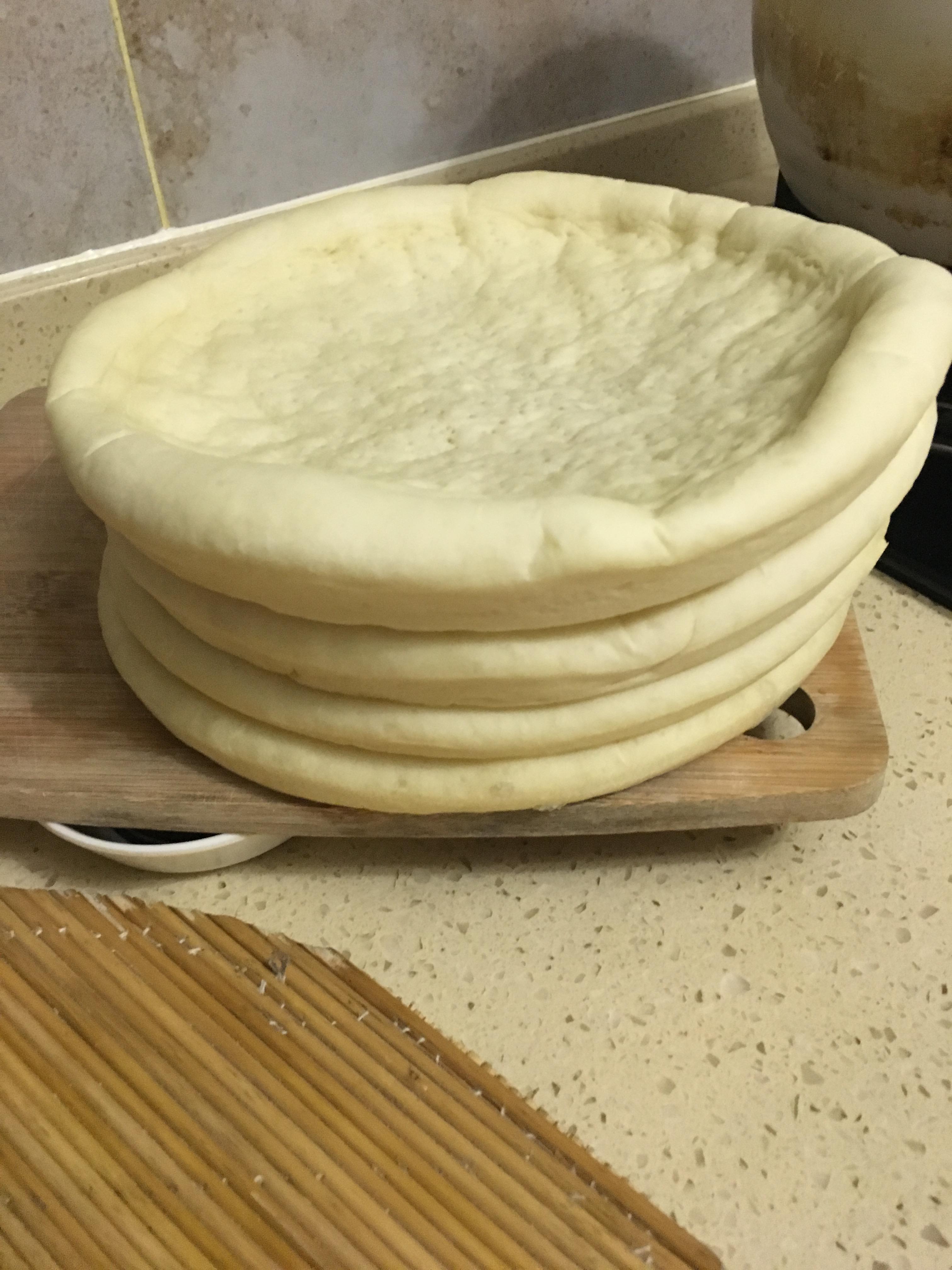 八寸披萨饼皮制作（分量4个）