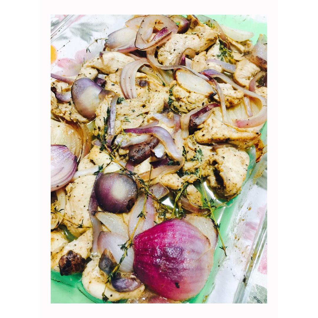 【健康三餐】蜂蜜芥末土豆烤鸡胸