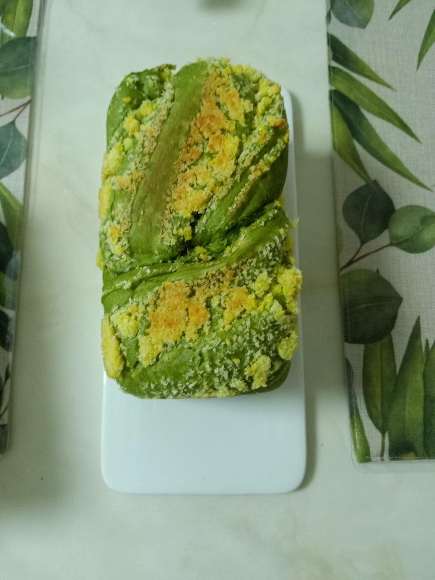 原谅系列【抹茶椰蓉吐司】一次发酵