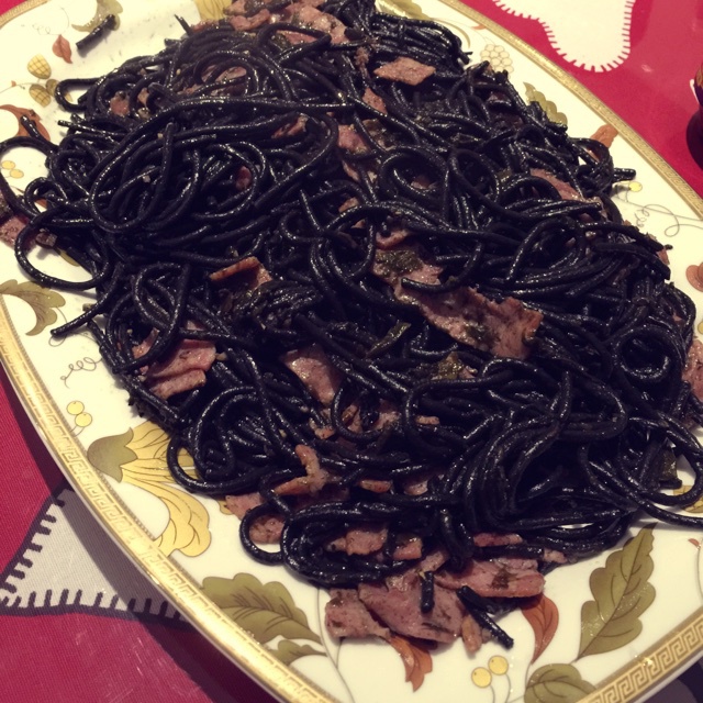 可能是最好吃系列--橄榄菜培根意面