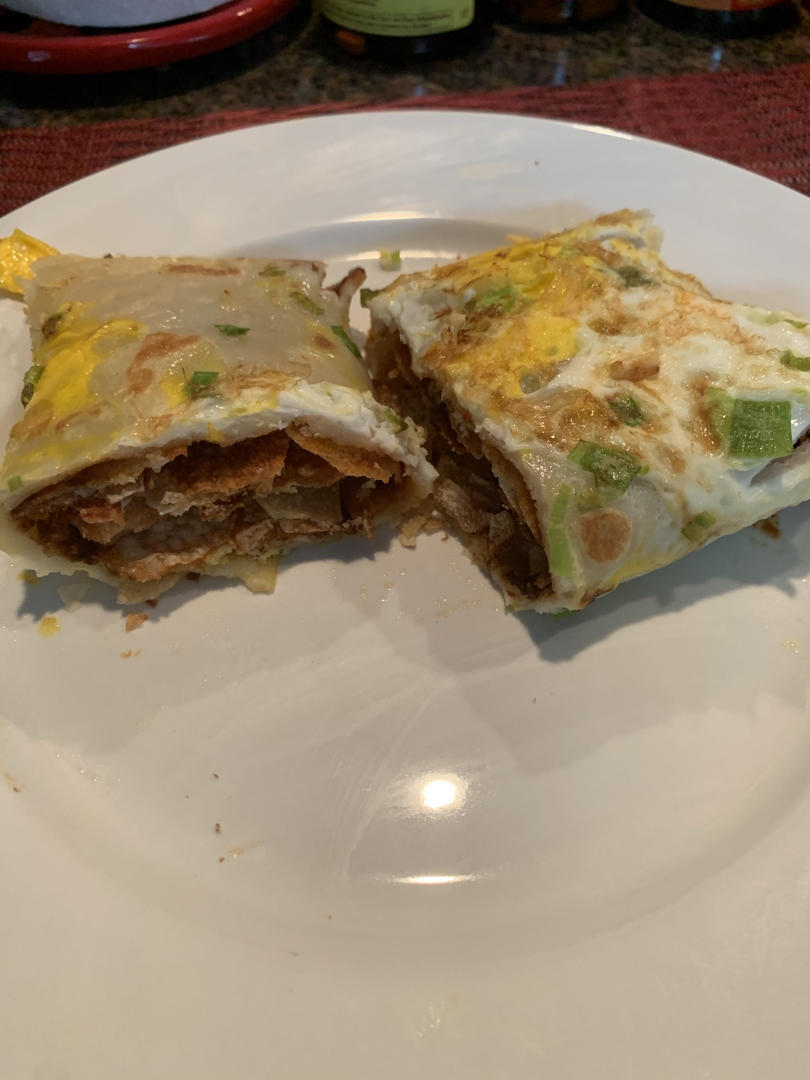 平底锅版煎饼果子
