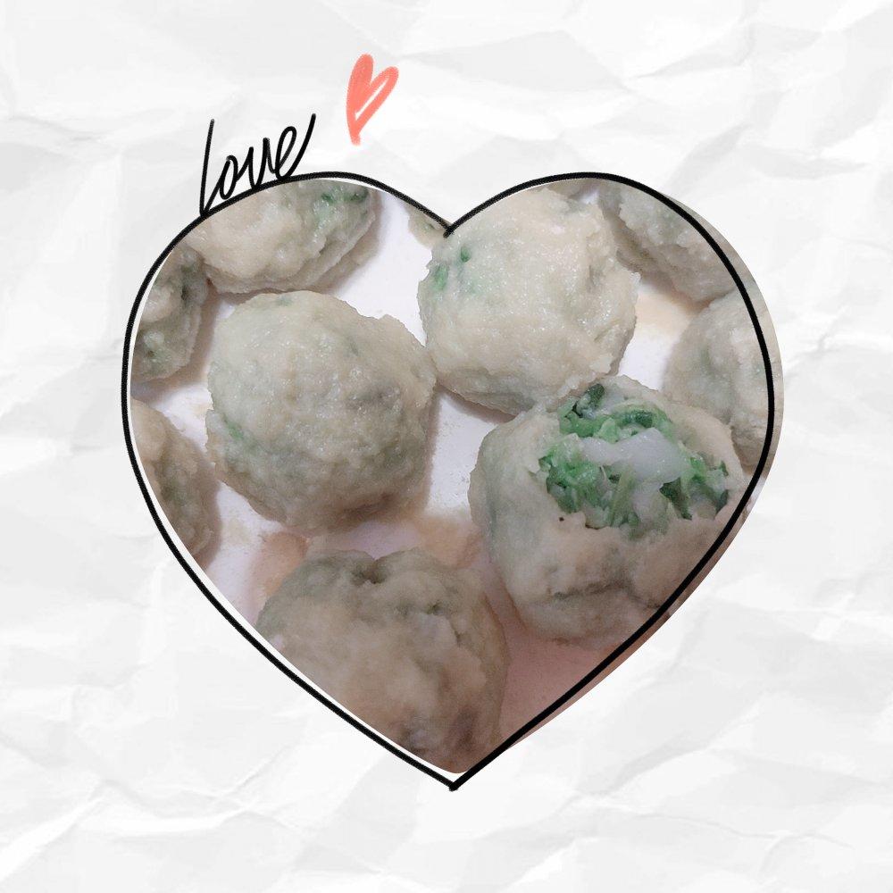 可爱的小白菜团